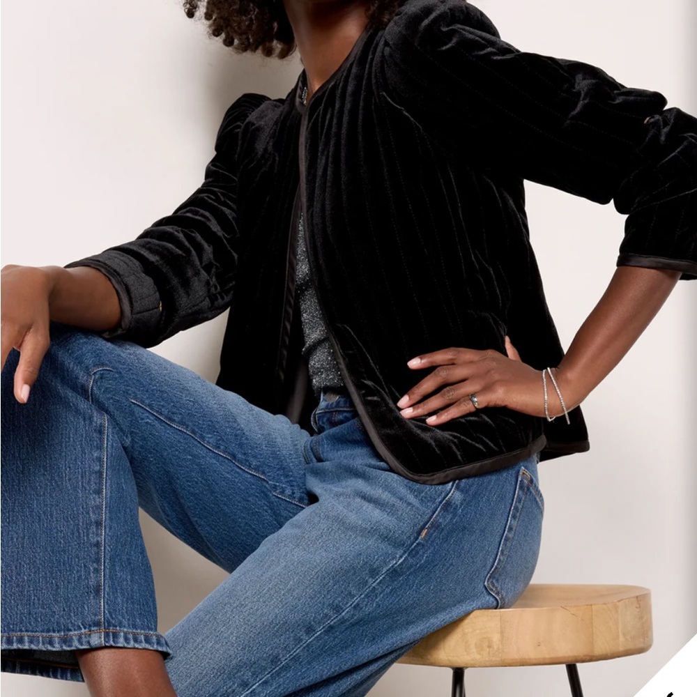 NWT Sanctuary Quilted Velvet Jacket - Picture 7 of 7